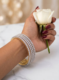 Diamond Luxe Single Line Bangles