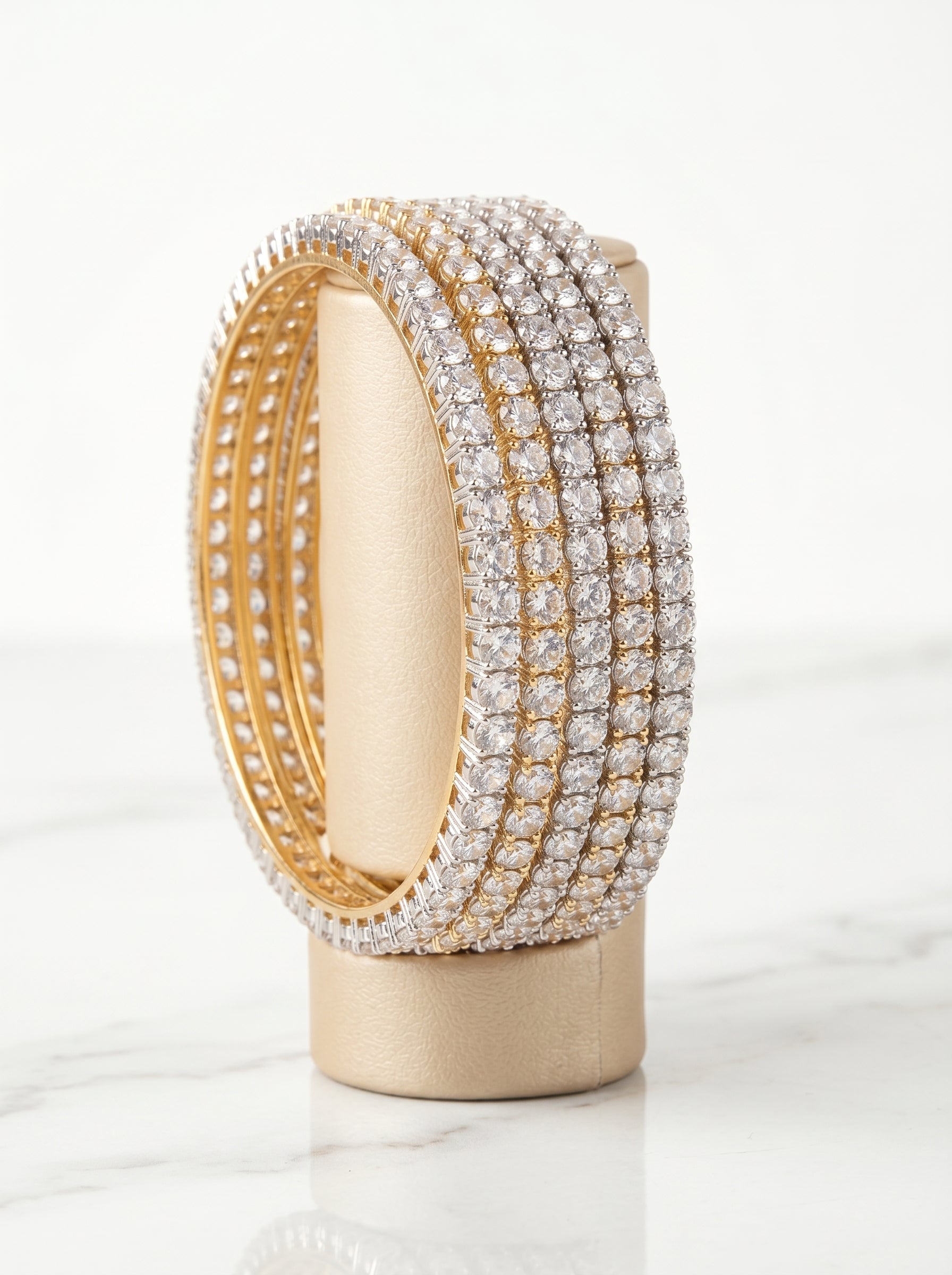 Diamond Luxe Single Line Bangles