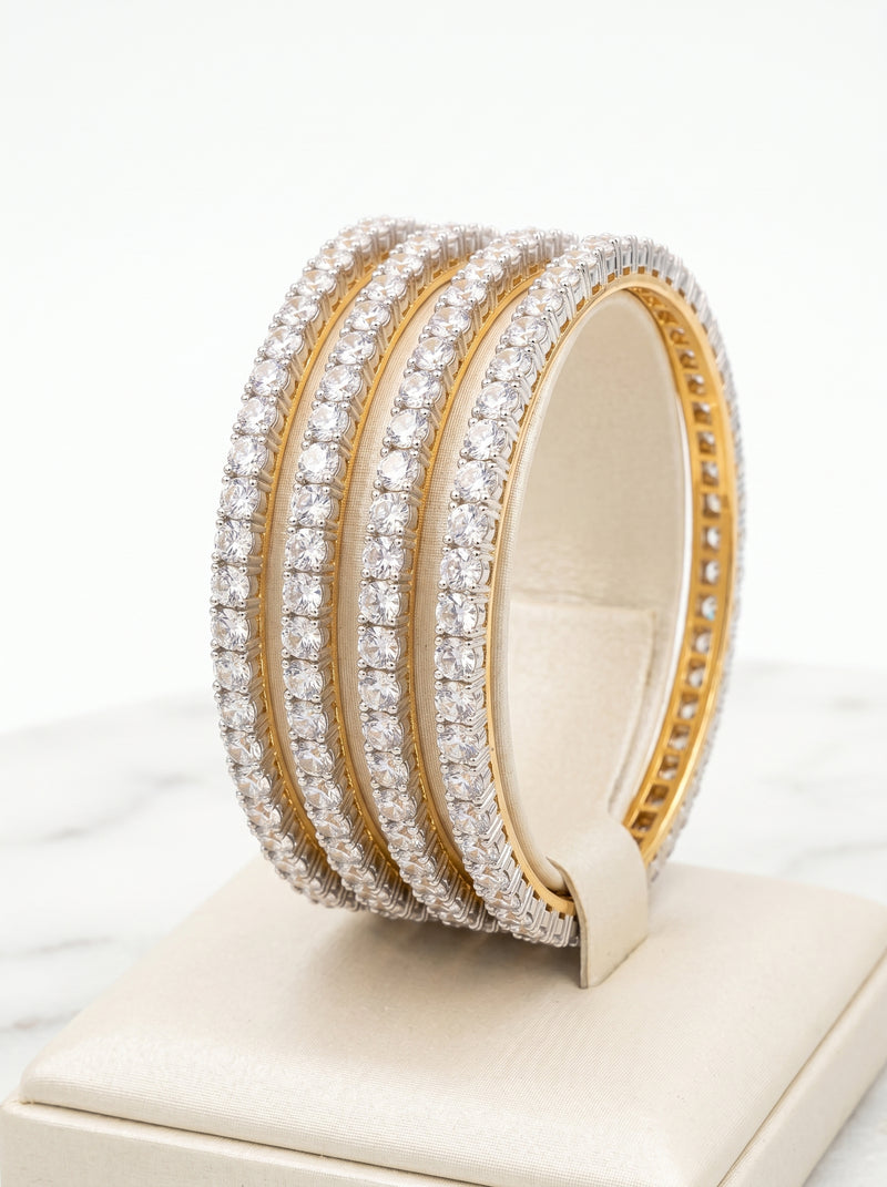 Diamond Luxe Single Line Bangles
