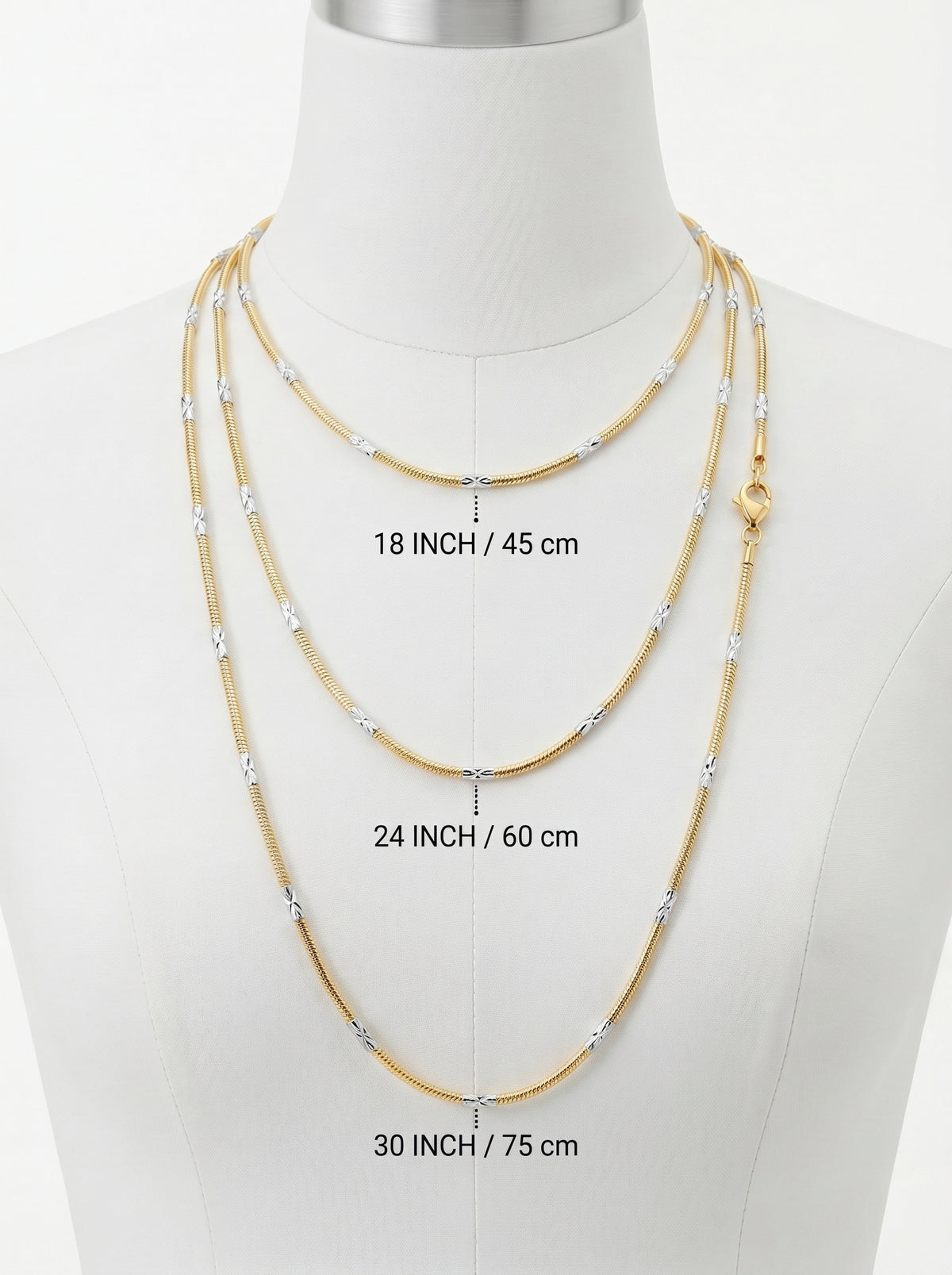 Singapore Style Two-Tone Chain