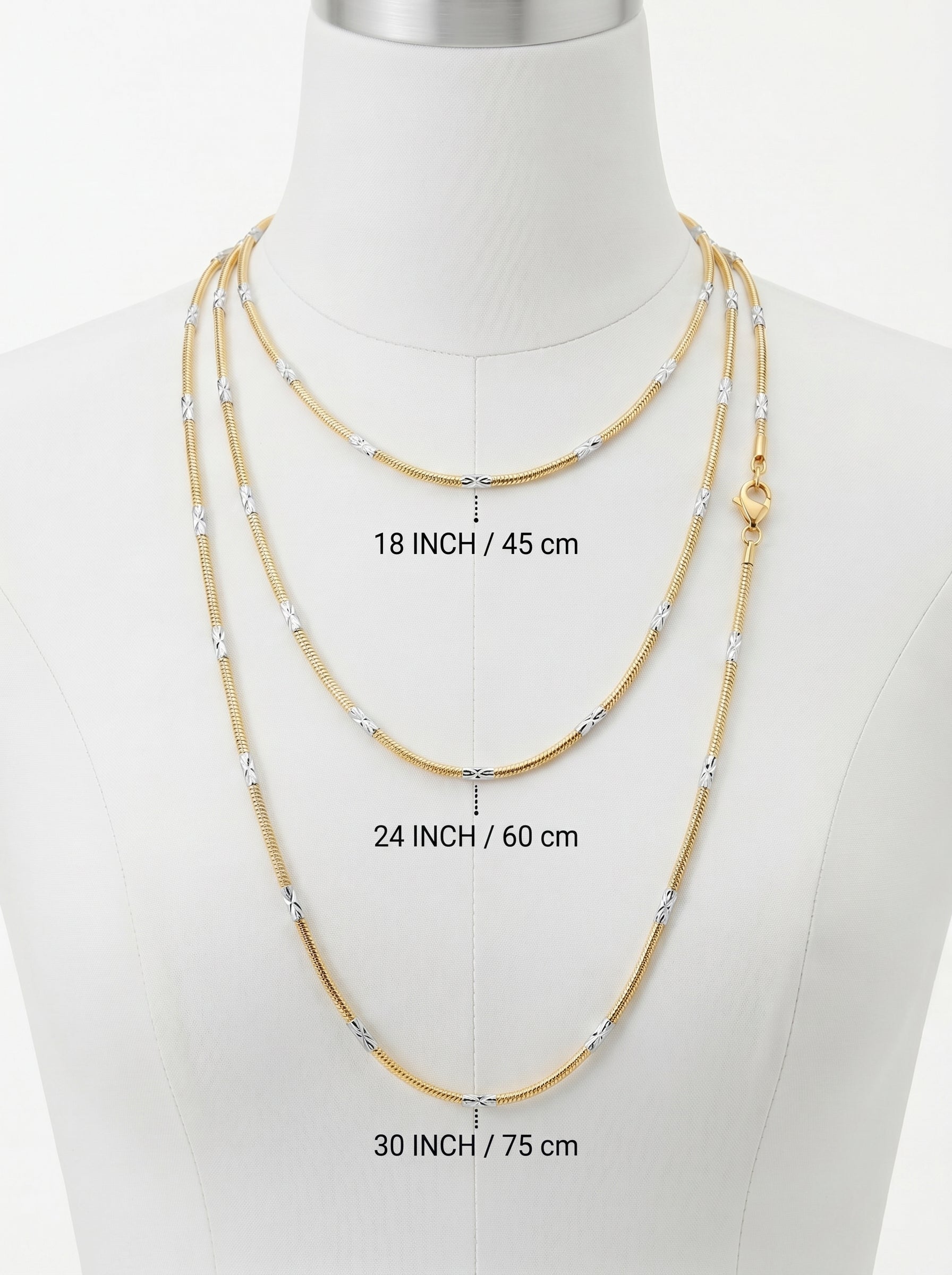 Singapore Style Two-Tone Chain