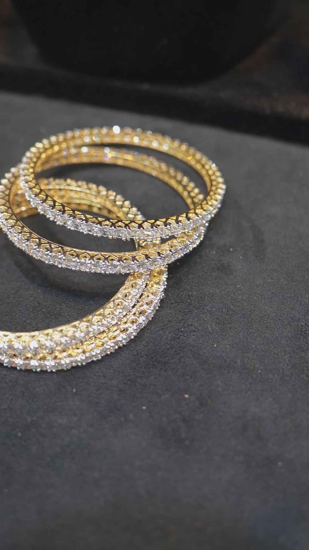Diamond Luxe Single Line Bangles