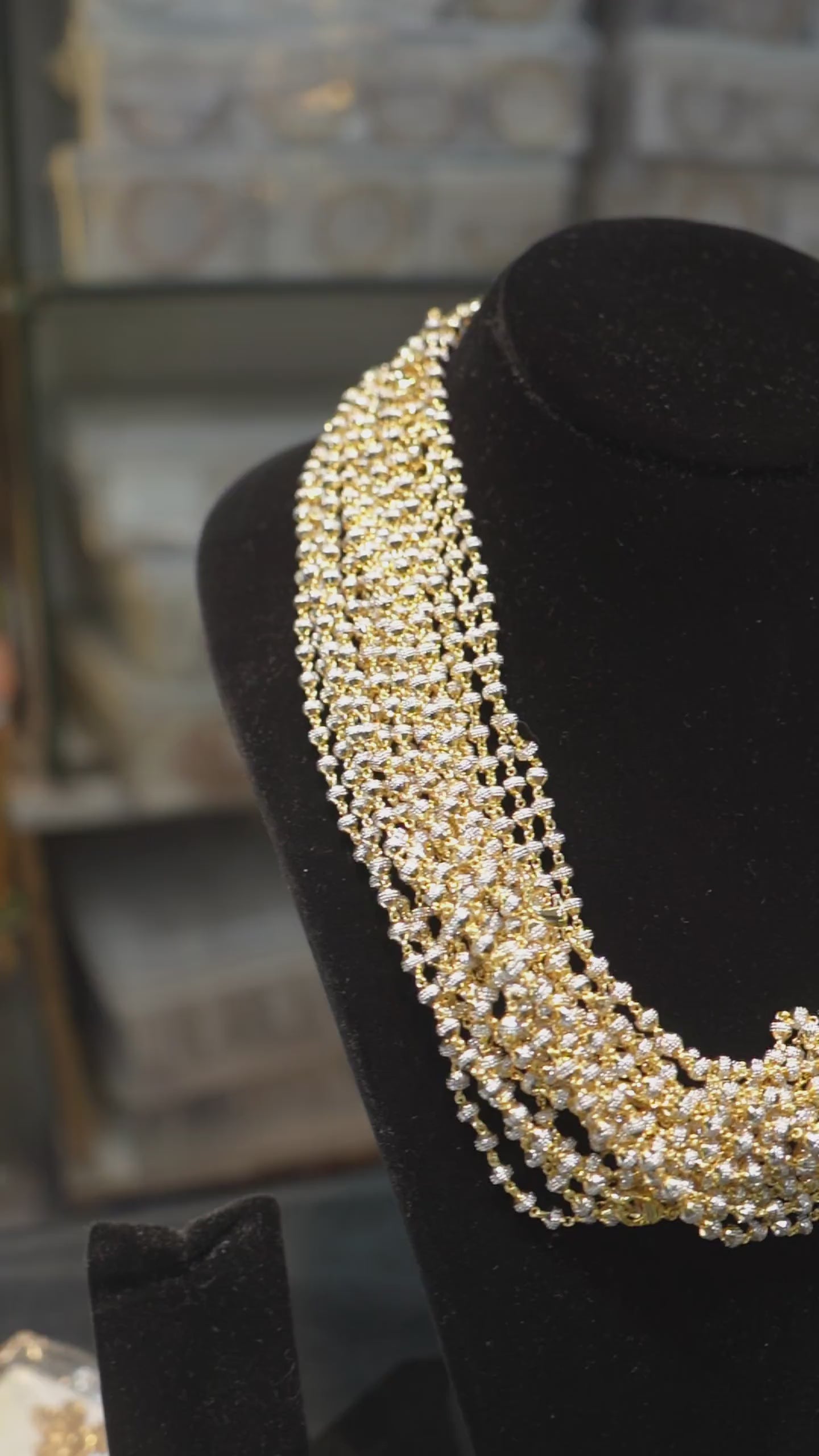 Diamond Cut Matar Mala Chain